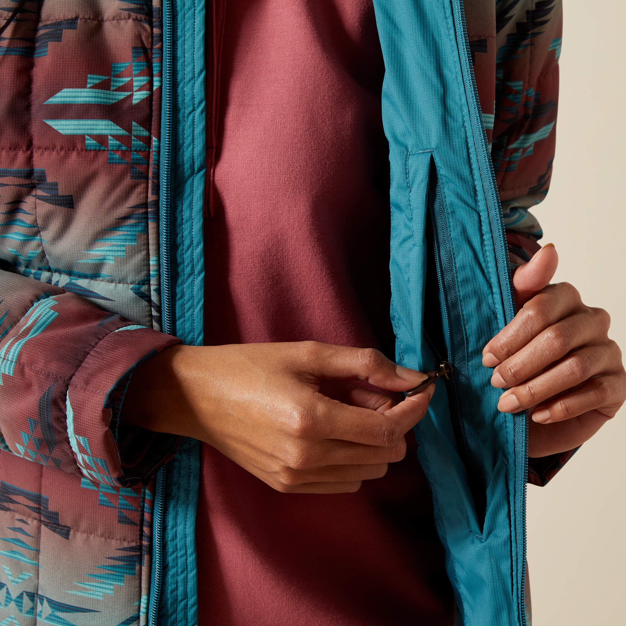 Crius Insulated Jacket Women - DRAGONFLY/INEZ BLANKET PRINT