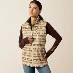 Rion StretchShell Insulated Vest Women - ARROYO PRINT