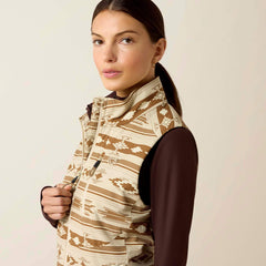 Rion StretchShell Insulated Vest Women - ARROYO PRINT