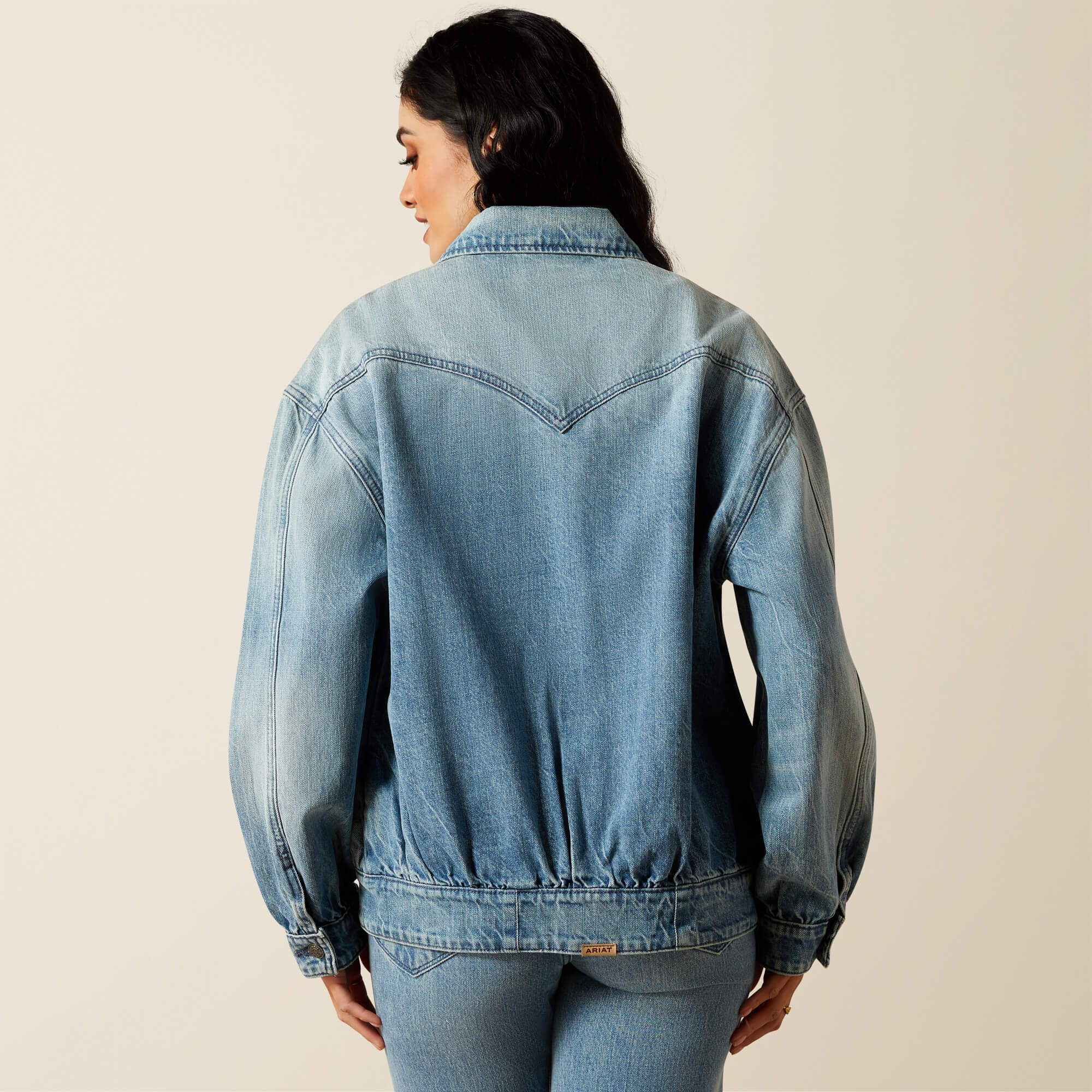 Cheyenne Denim Bomber Jacket Women - CANDY