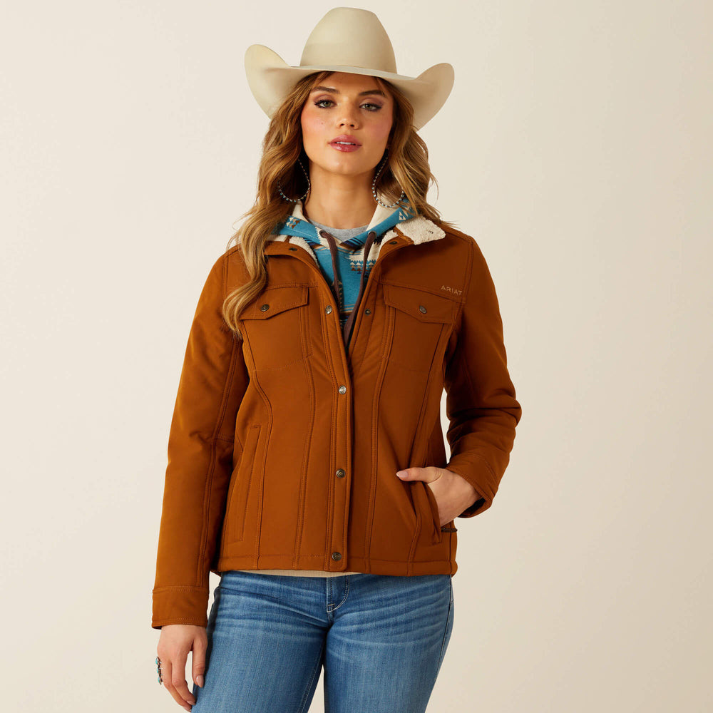 Berber Back Softshell Jacket Women - CHESTNUT HORSE