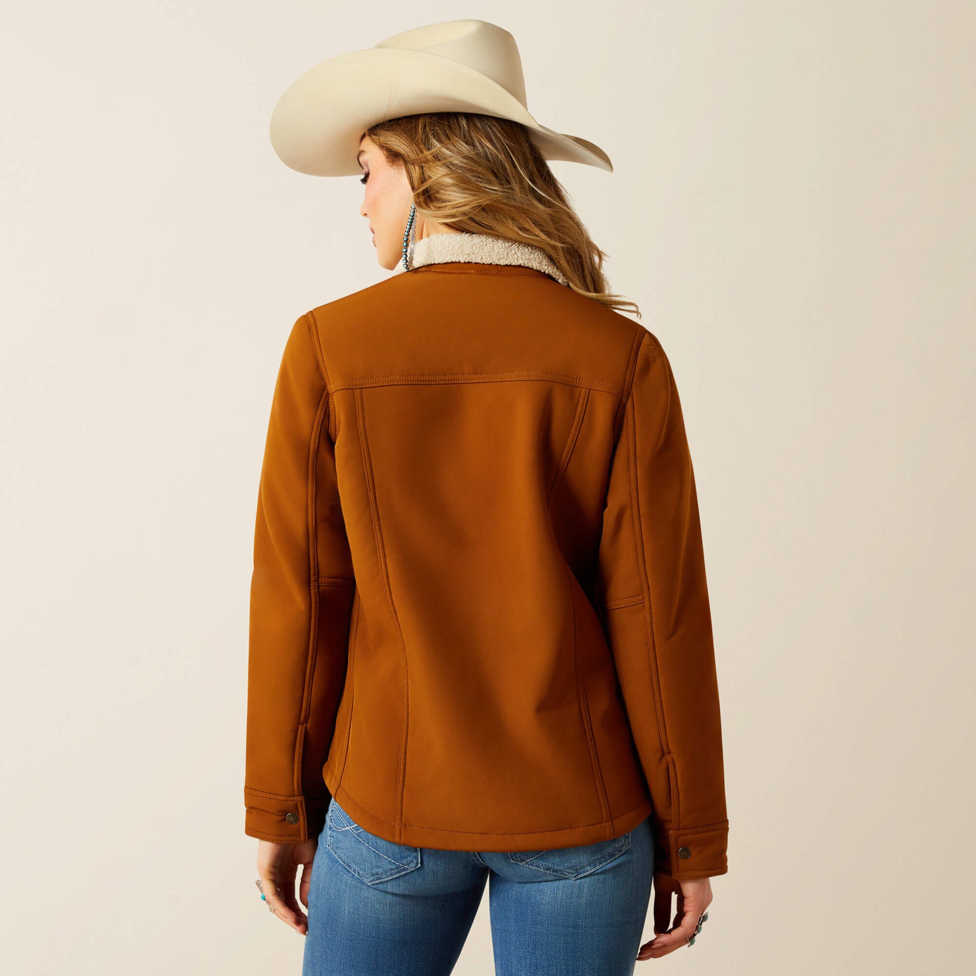 Berber Back Softshell Jacket Women - CHESTNUT HORSE
