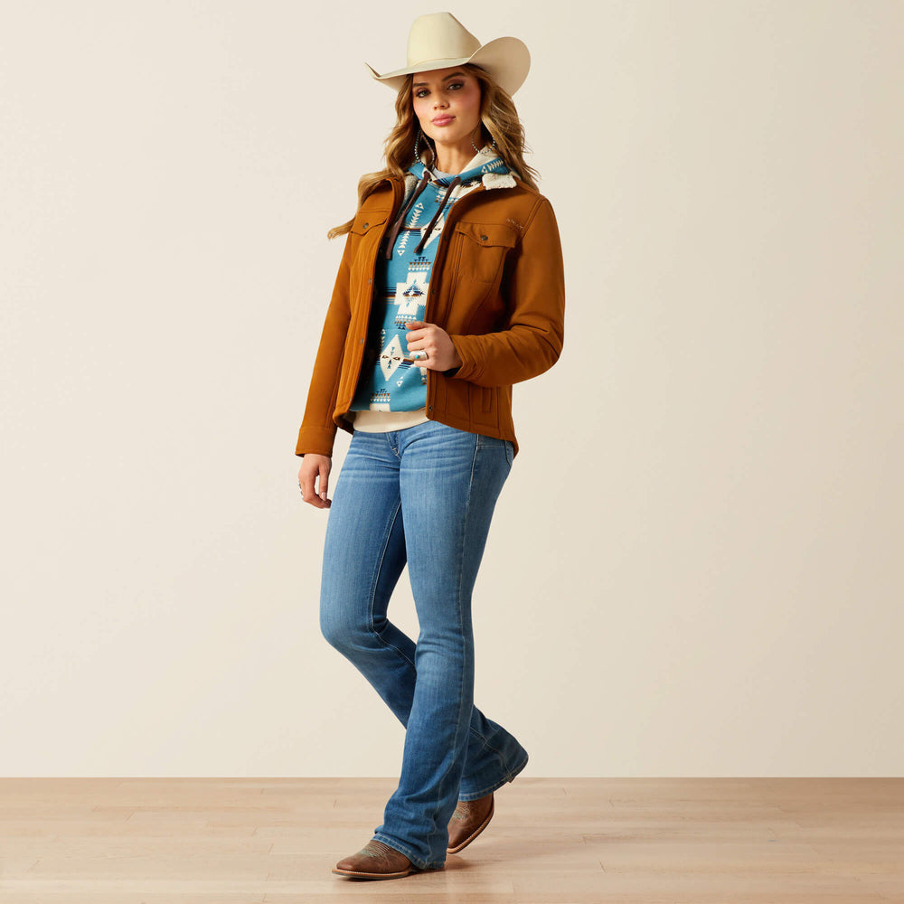 Berber Back Softshell Jacket Women - CHESTNUT HORSE