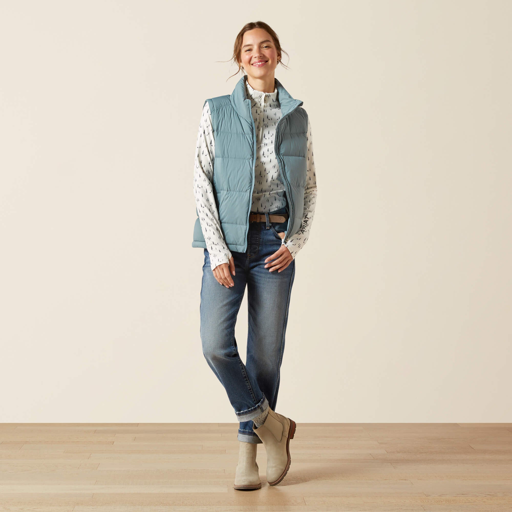 UltraPuff Down Vest Women - STEEL SAGE