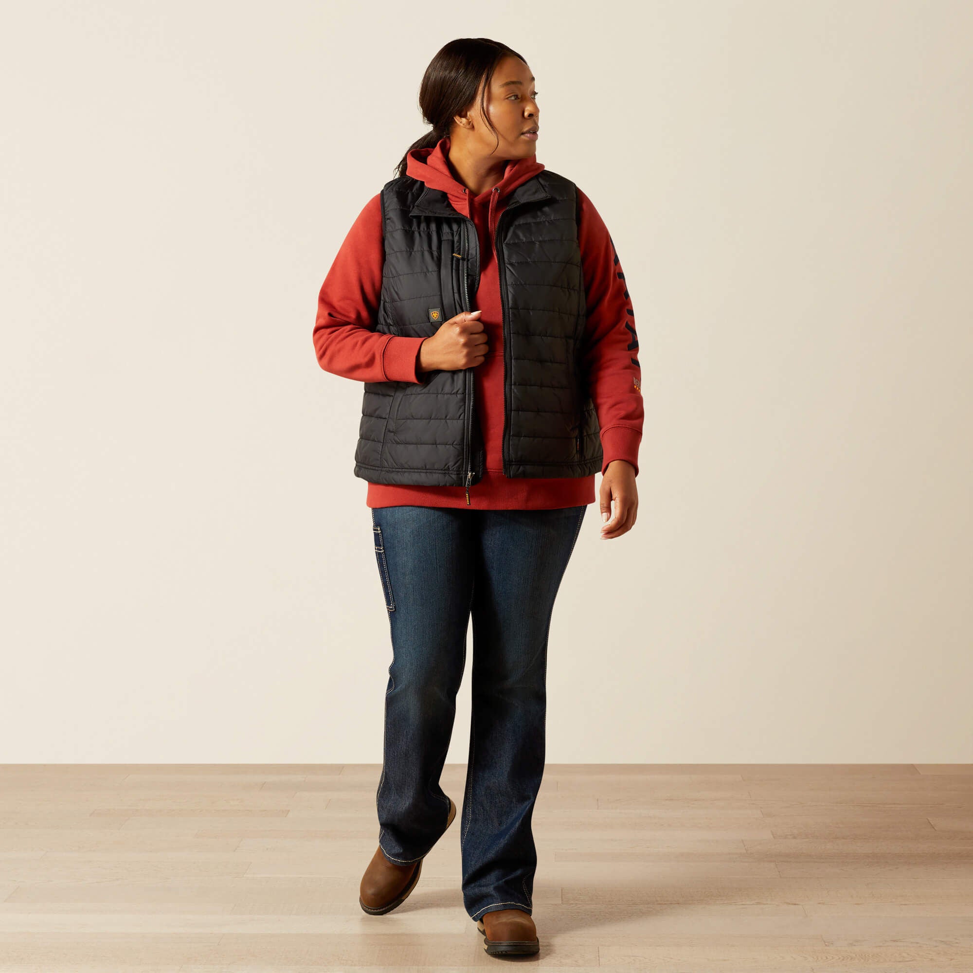 Rebar Cordura Ripstop Lightweight Insulated Vest Women - BLACK