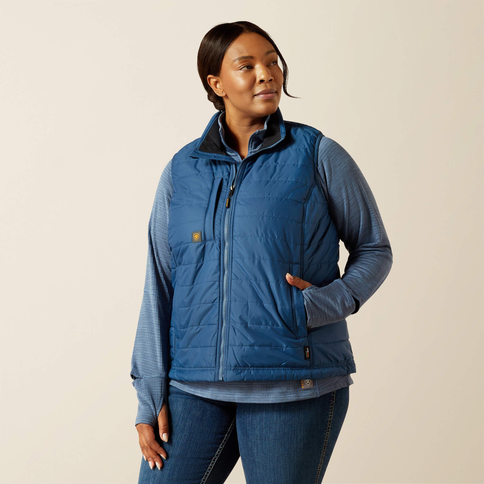 Rebar Cordura Ripstop Lightweight Insulated Vest Women - ENSIGN BLUE