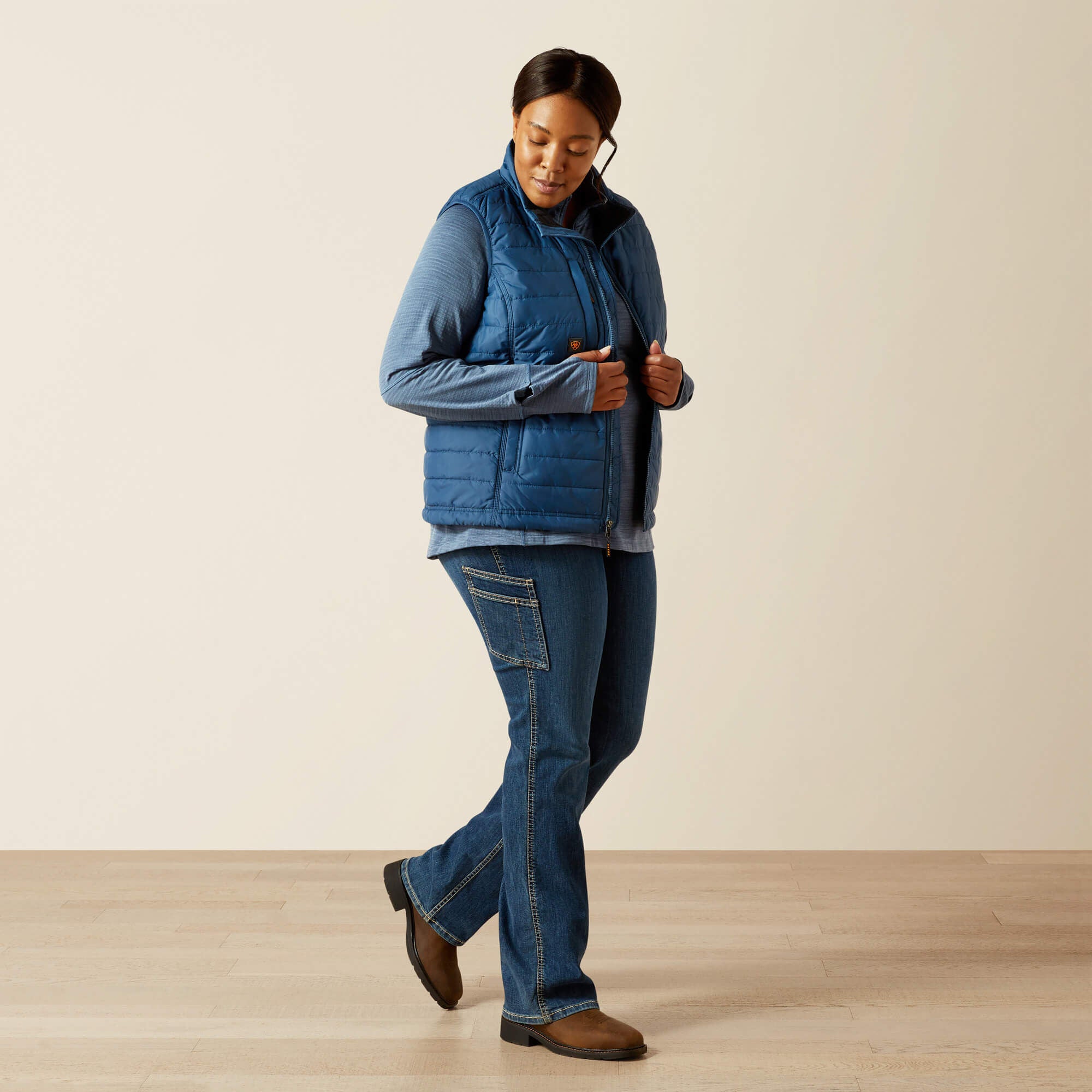 Rebar Cordura Ripstop Lightweight Insulated Vest Women - ENSIGN BLUE