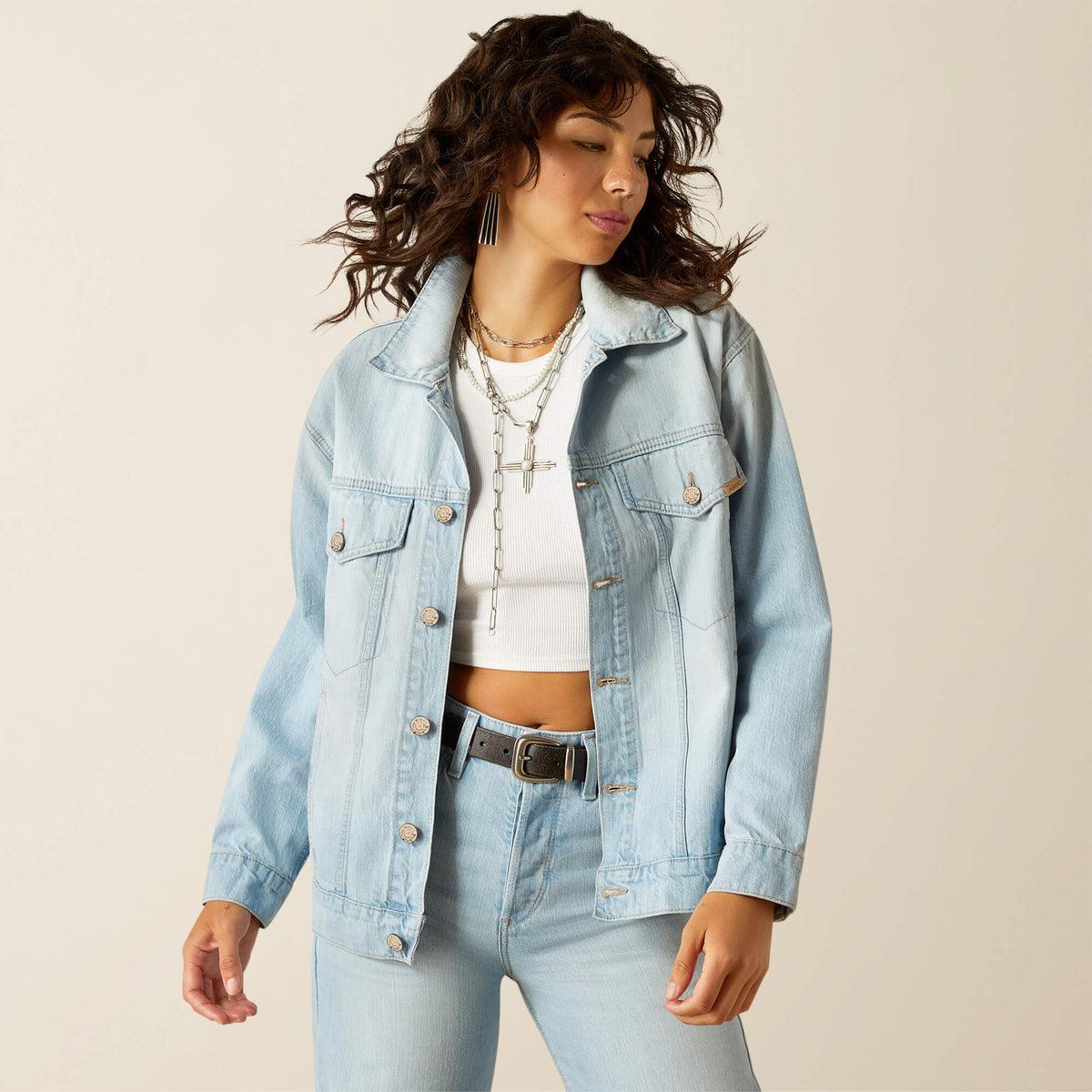Oversized Trucker Jacket Women - ZUMA