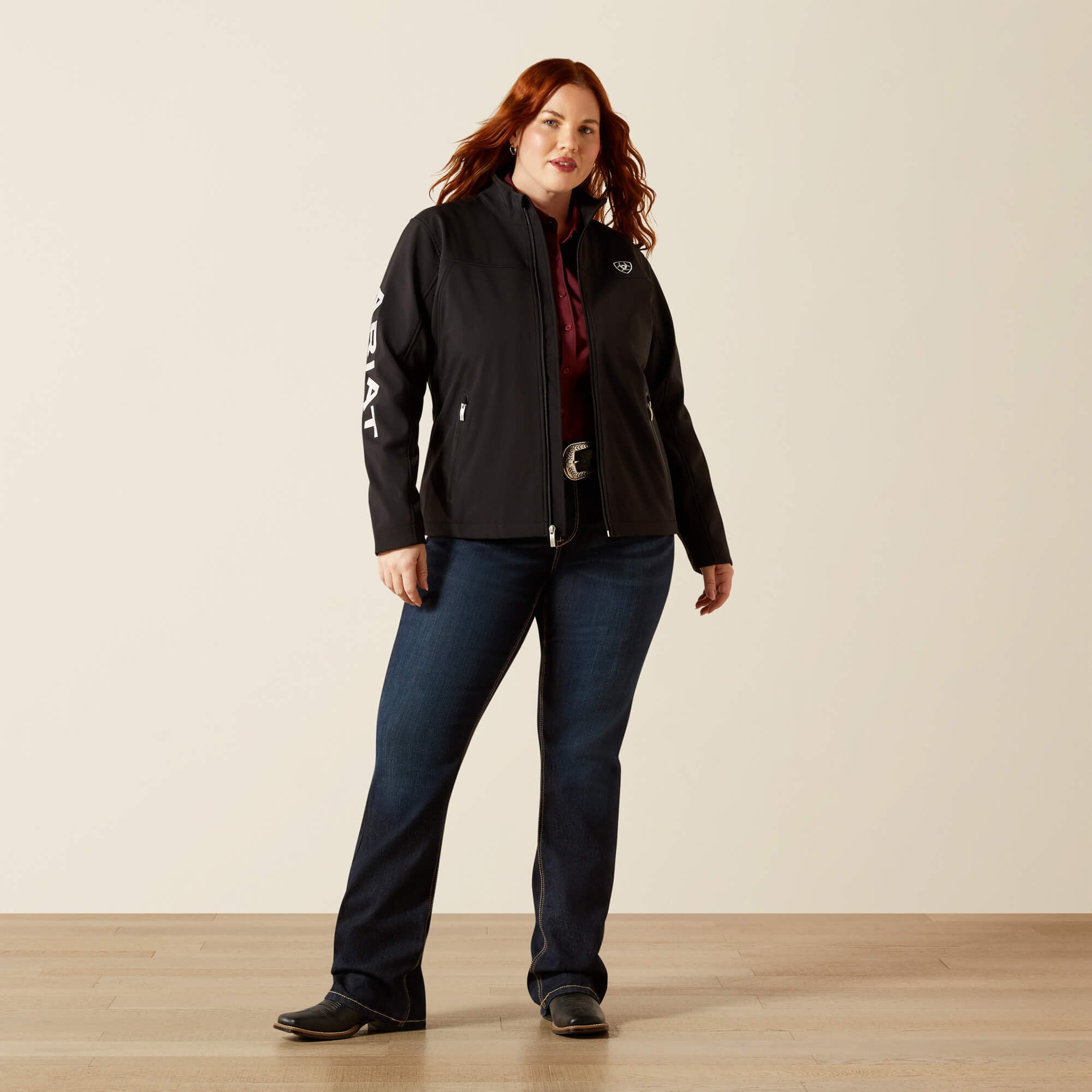 New Team Softshell Jacket Women - BLACK