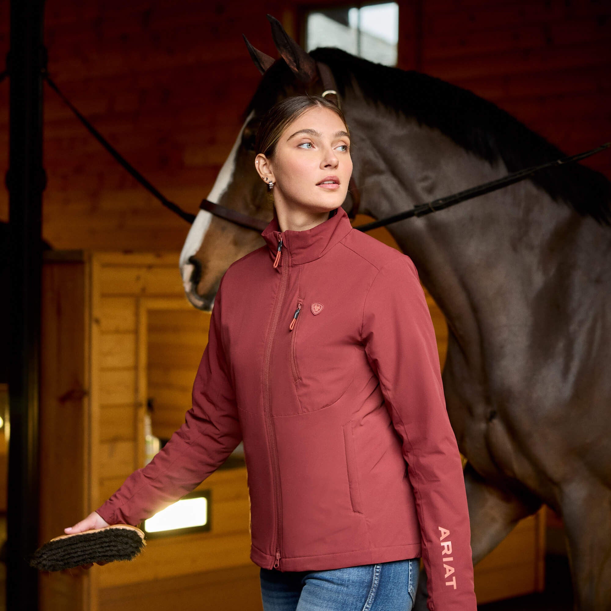 Rion StretchShell Insulated Jacket Women - MADDER BROWN