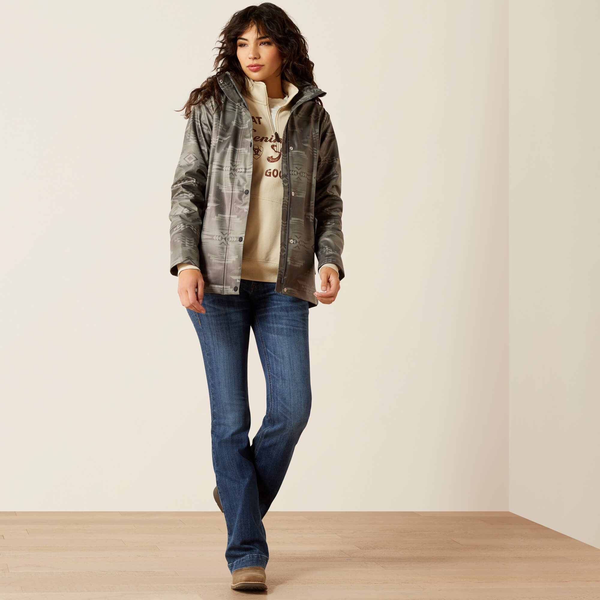 Drizzle Rain Coat Women - GREY DUNE