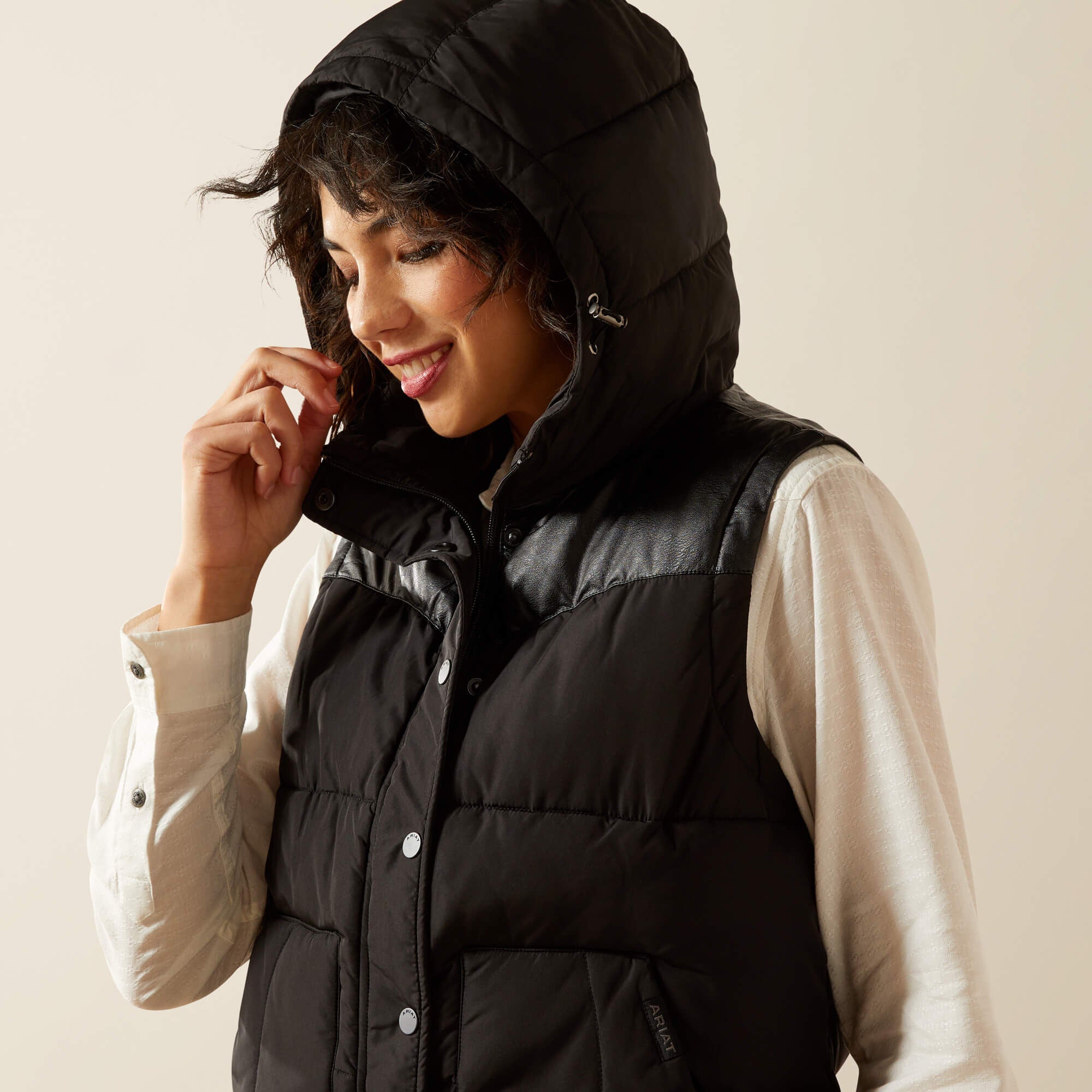 Frontier Puffer Vest Women - BLACK