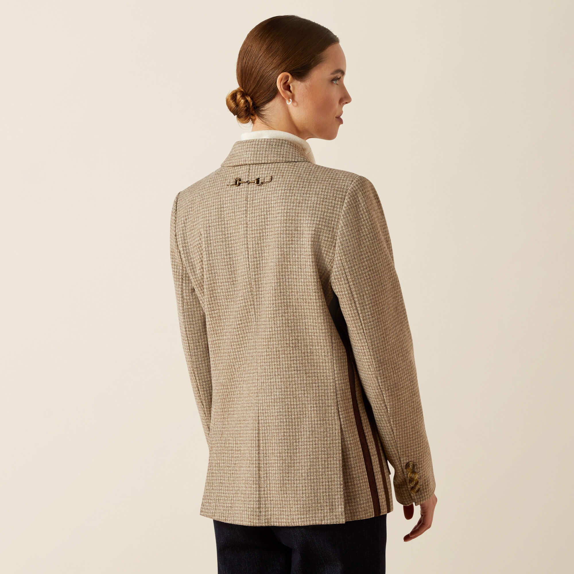 Beckfoot Blazer Women - CAMEL HOUNDSTOOTH