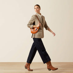 Beckfoot Blazer Women - CAMEL HOUNDSTOOTH