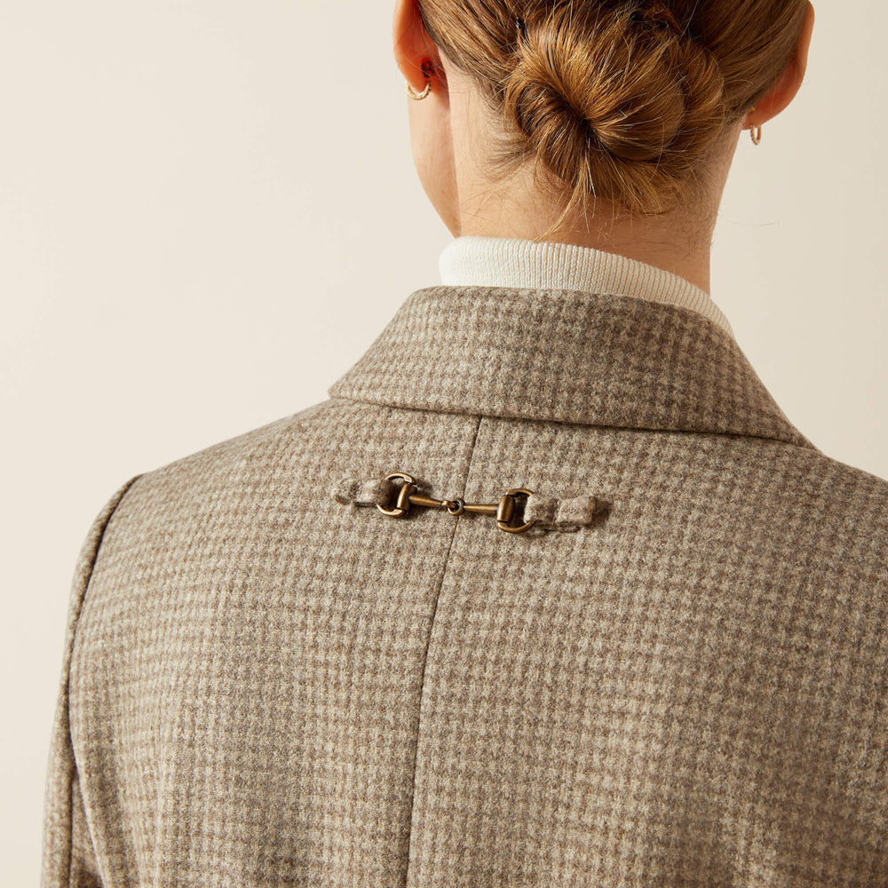 Beckfoot Blazer Women - CAMEL HOUNDSTOOTH