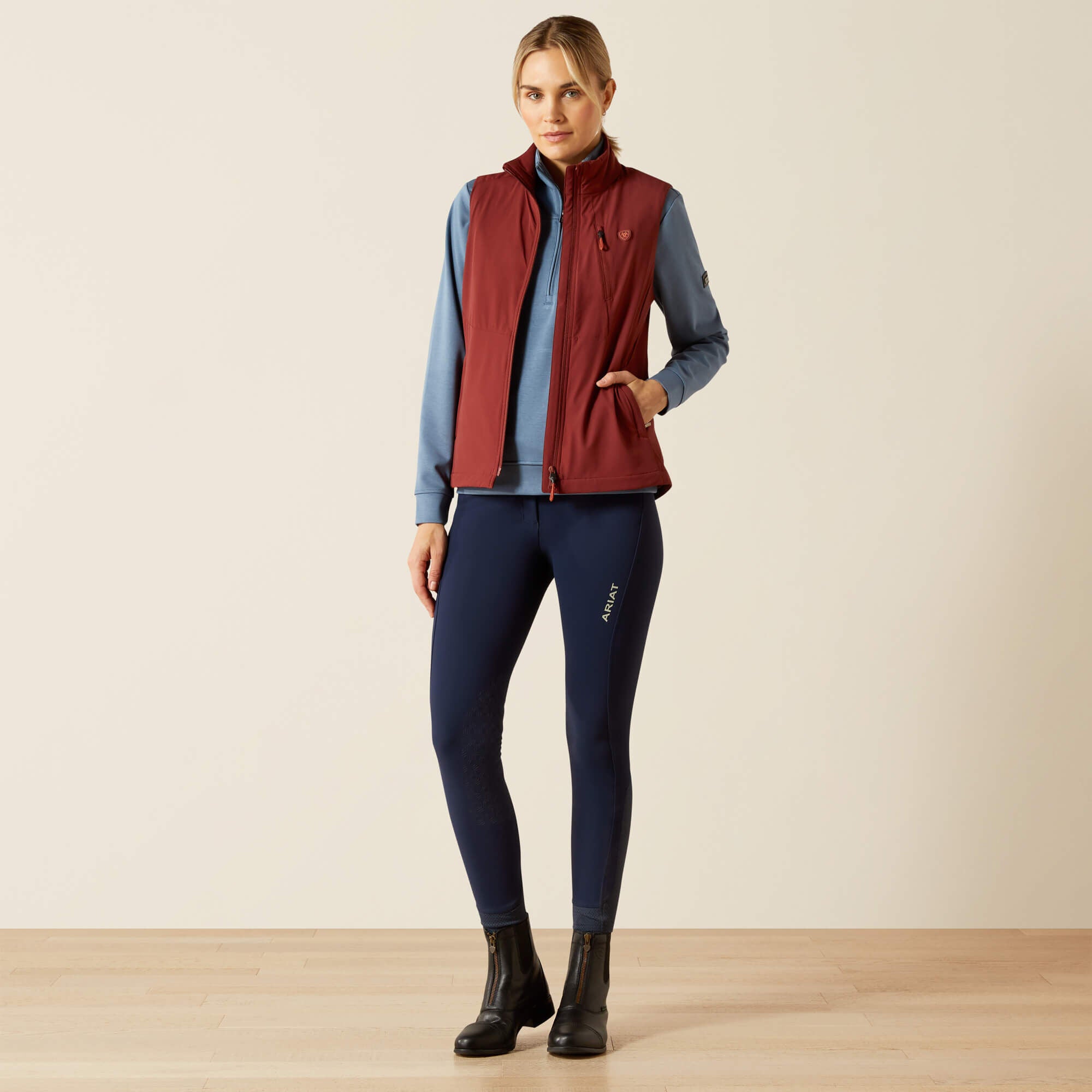 Rion StretchShell Insulated Vest Women - MADDER BROWN