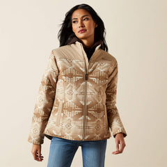 Crius Insulated Jacket Women - SAVANNAH TAN/DUNE PRINT