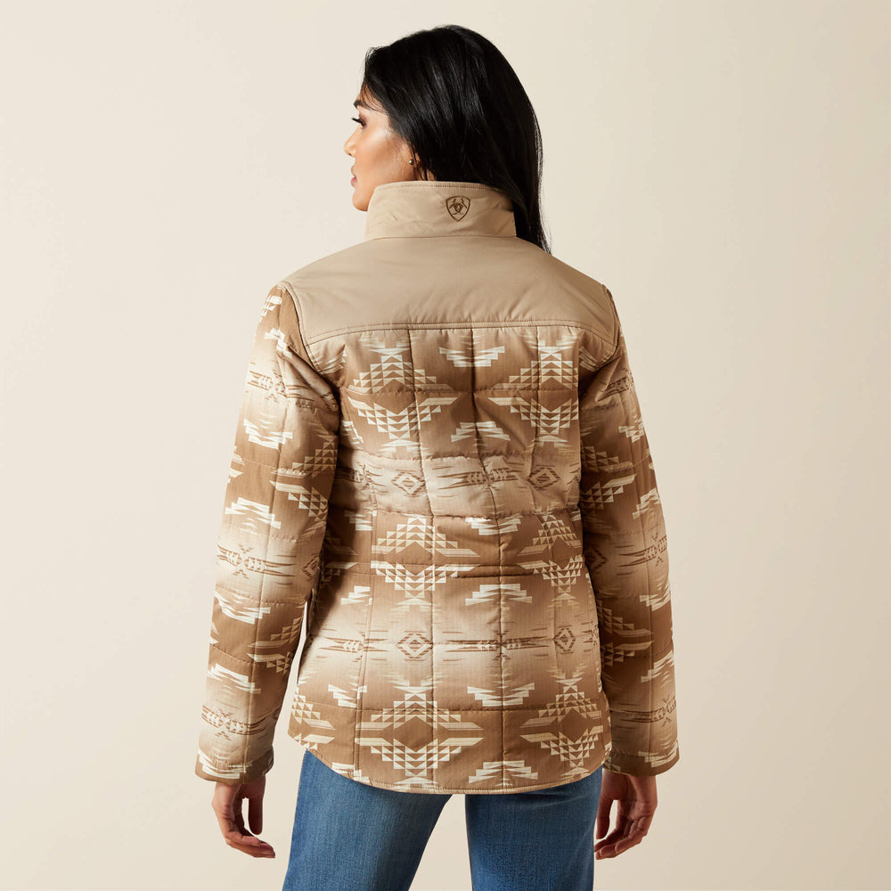 Crius Insulated Jacket Women - SAVANNAH TAN/DUNE PRINT