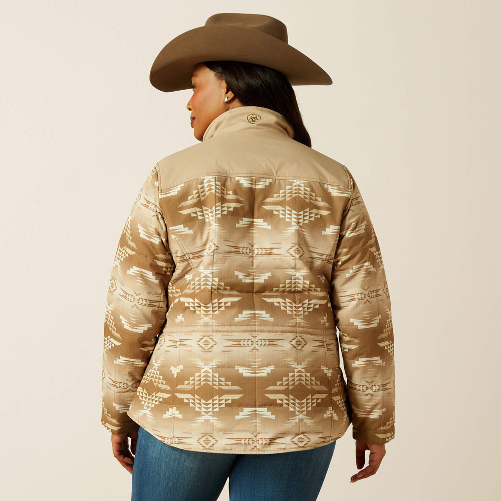Crius Insulated Jacket Women - SAVANNAH TAN/DUNE PRINT