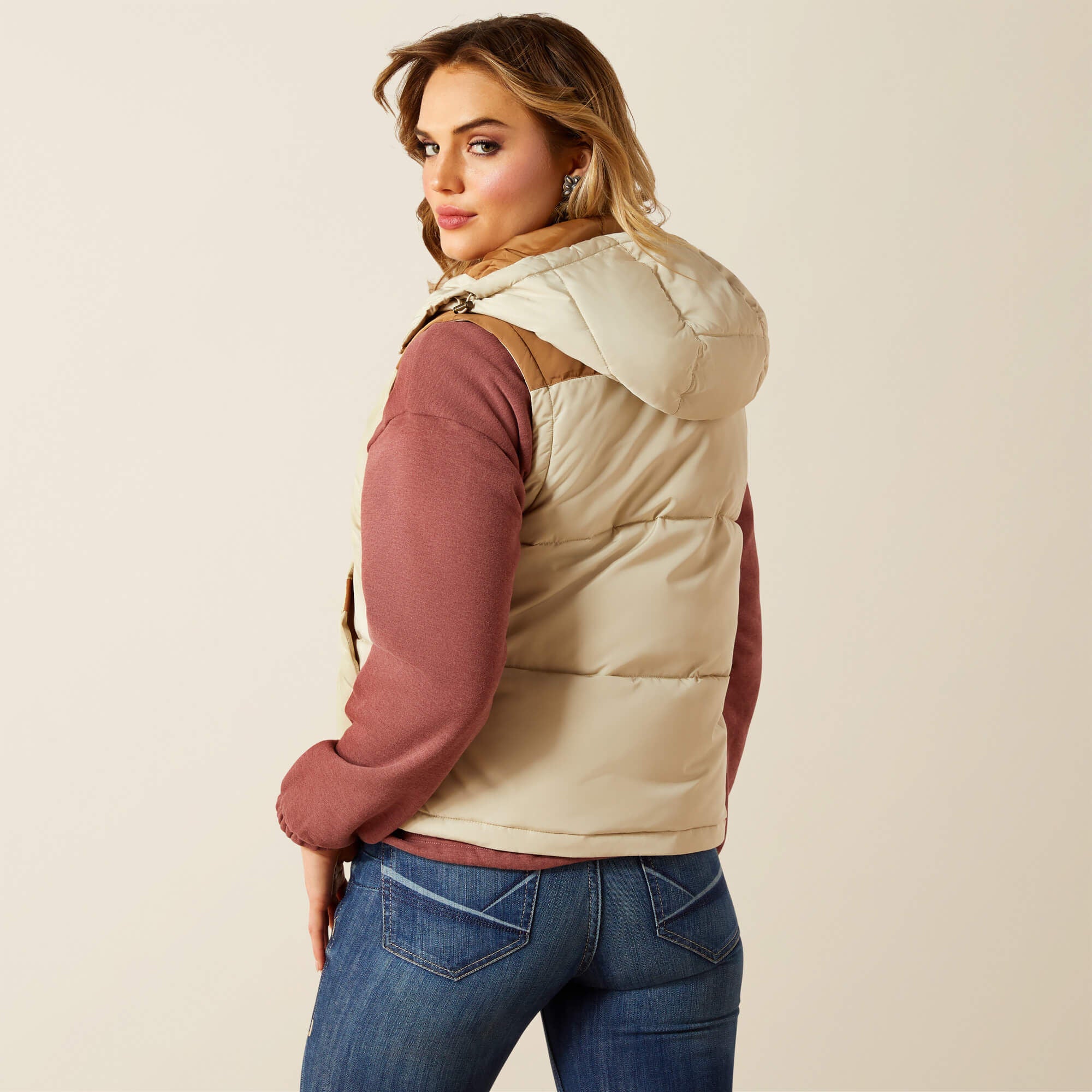 Frontier Puffer Vest Women - OYSTER GREY