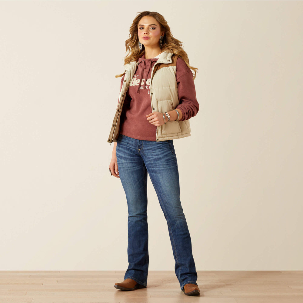 Frontier Puffer Vest Women - OYSTER GREY