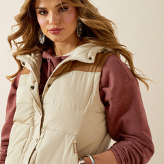 Frontier Puffer Vest Women - OYSTER GREY