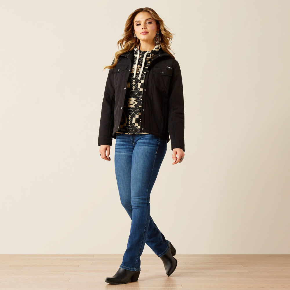 Berber Back Softshell Jacket Women - BLACK