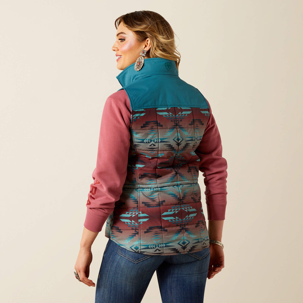 Crius Insulated Vest Women - DRAGONFLY/INEZ BLANKET PRINT