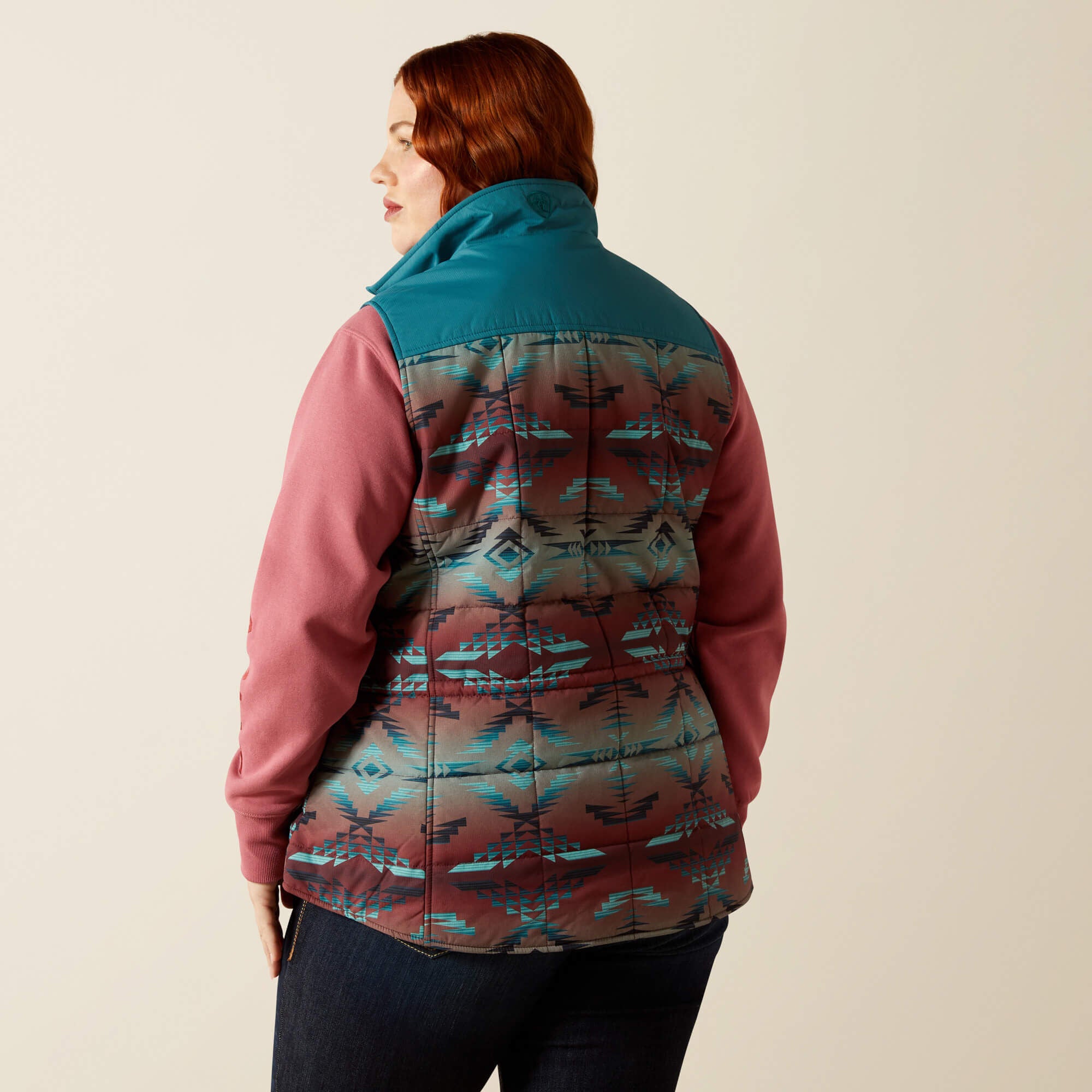 Crius Insulated Vest Women - DRAGONFLY/INEZ BLANKET PRINT