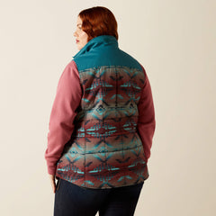 Crius Insulated Vest Women - DRAGONFLY/INEZ BLANKET PRINT