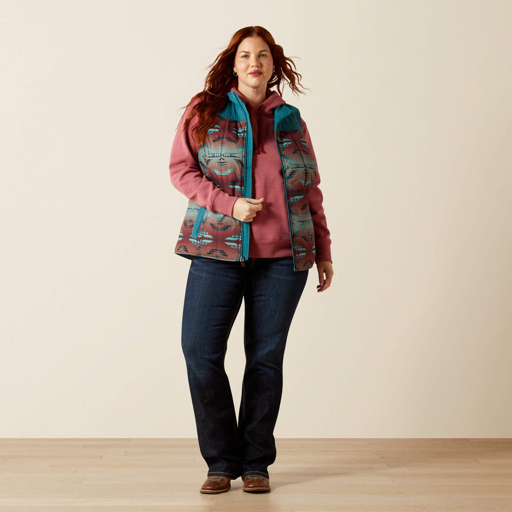 Crius Insulated Vest Women - DRAGONFLY/INEZ BLANKET PRINT