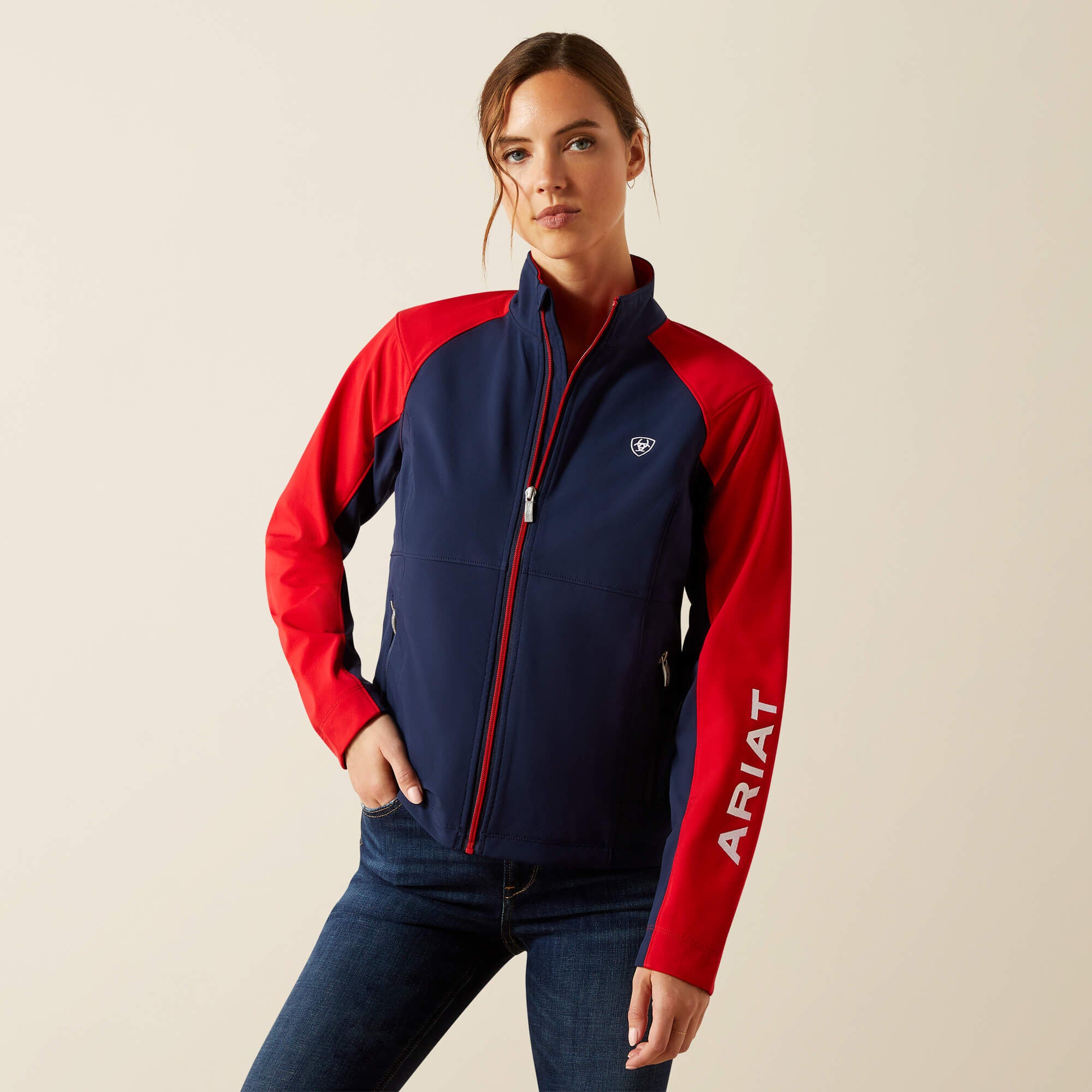 Team EQ Jacket Women - NAVYT/RED