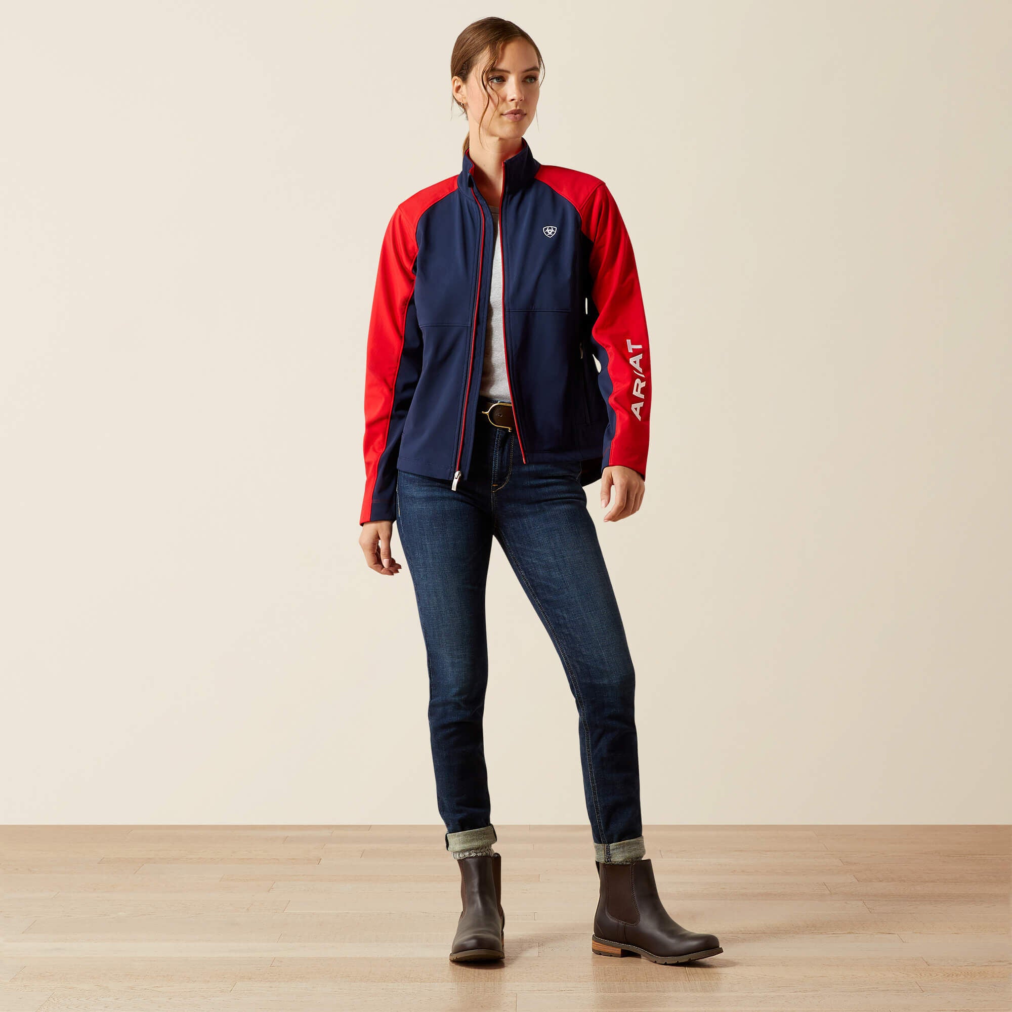 Team EQ Jacket Women - NAVYT/RED
