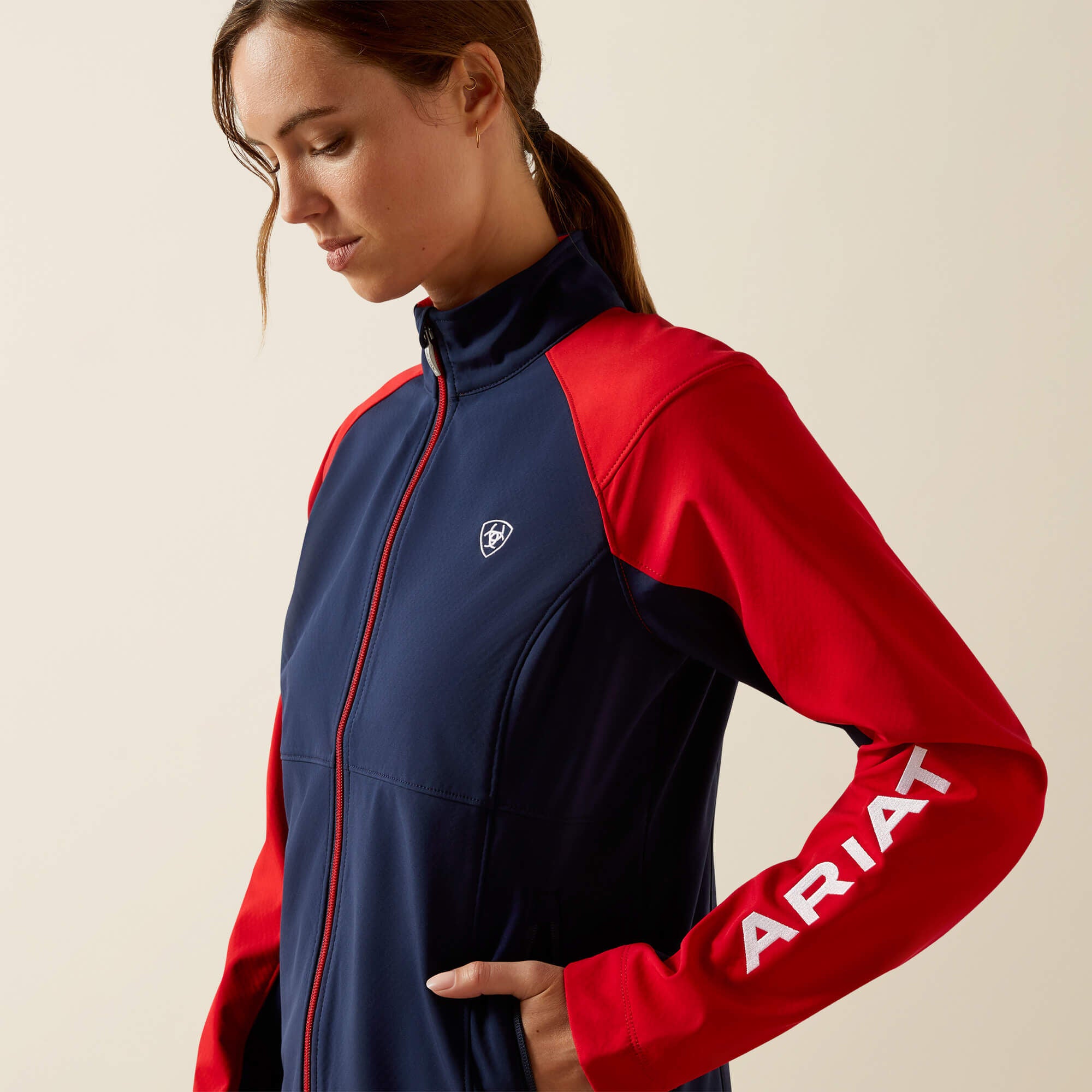 Team EQ Jacket Women - NAVYT/RED