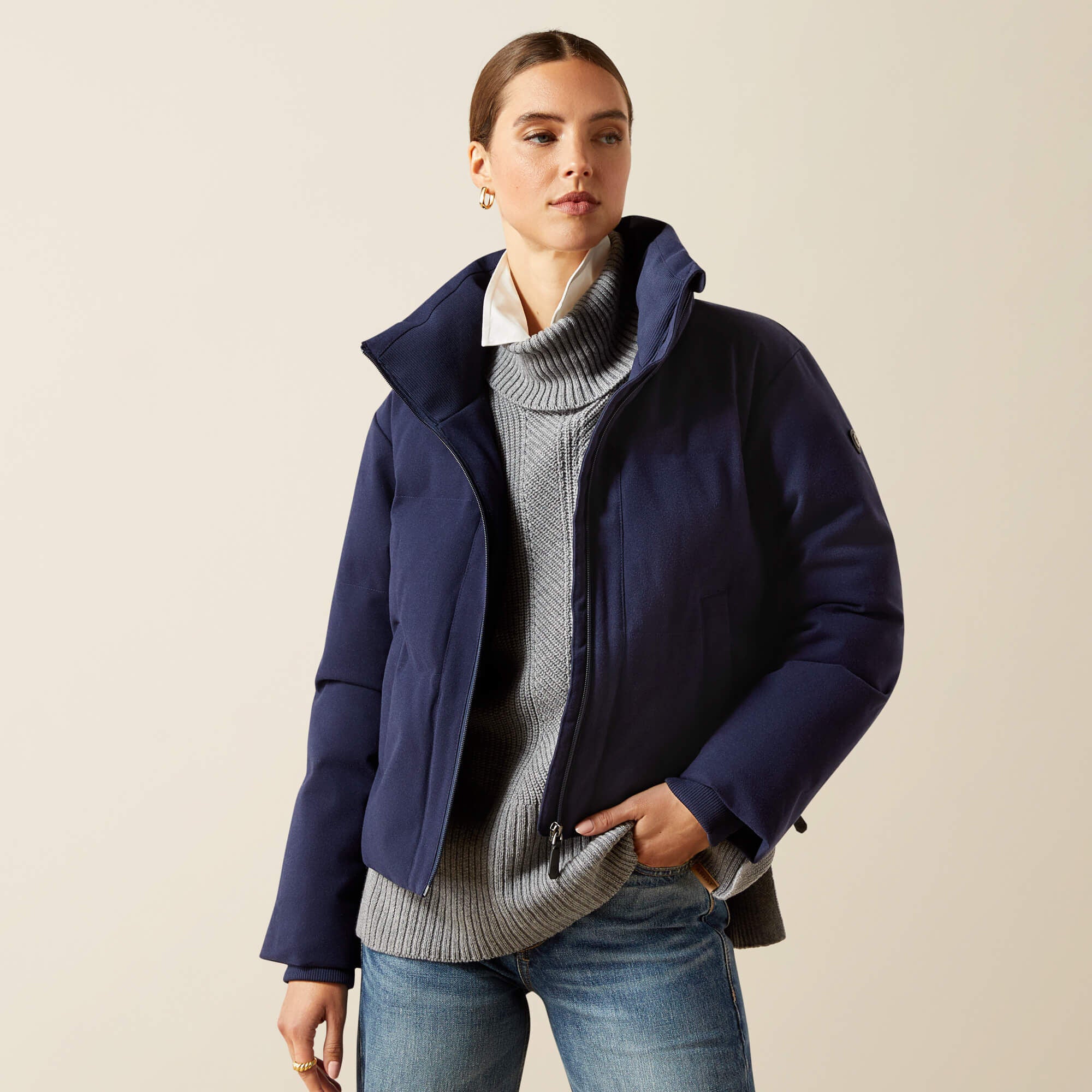 Heyford Jacket Women - NAVY HEATHER