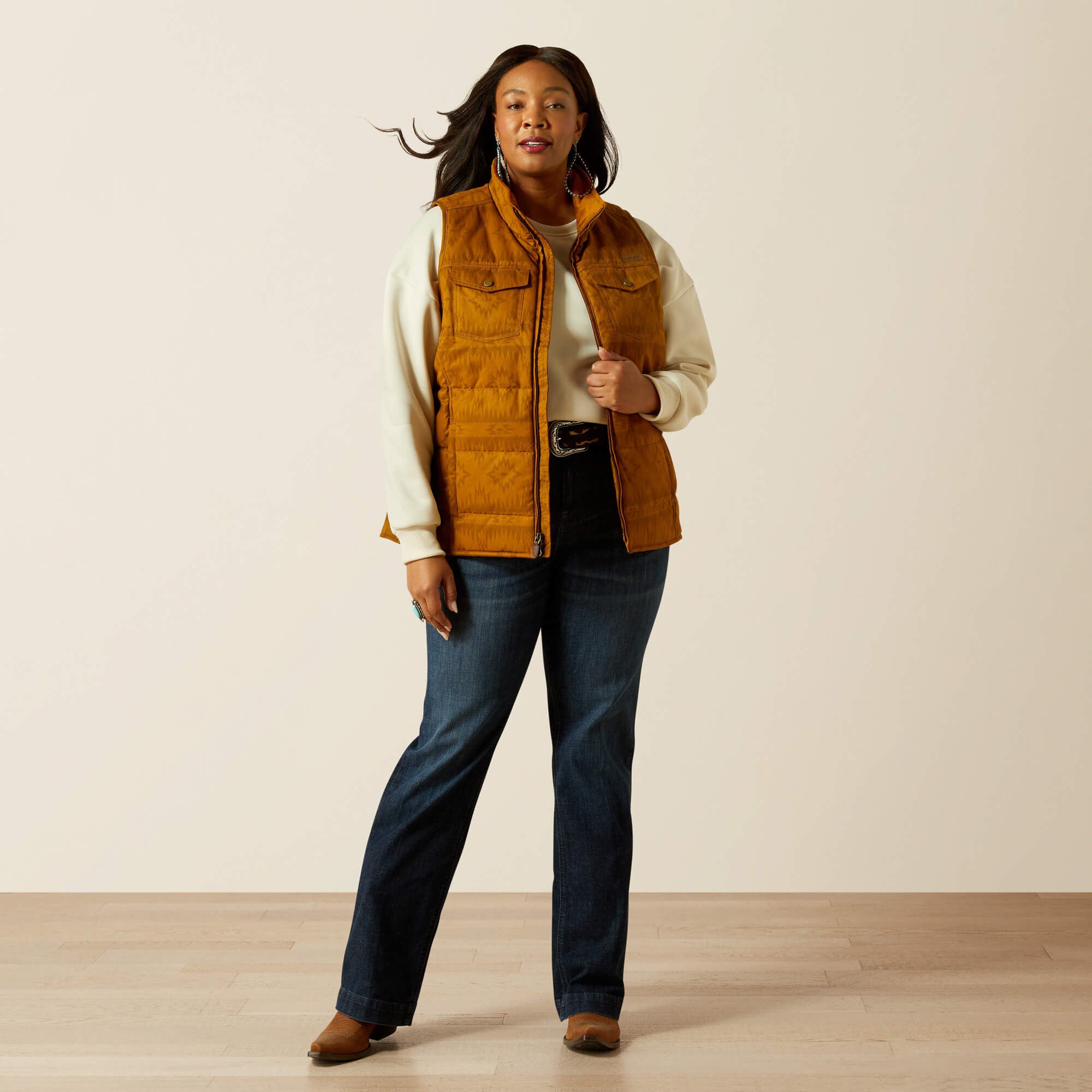 Grizzly Quilted Vest Women - BRUMBLY PRINT
