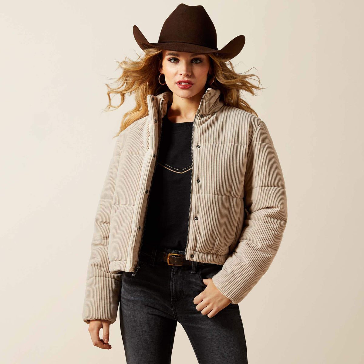 Swirls Puffer Jacket Women - STRING
