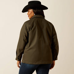 Western Canvas Chore Jacket Women - EARTH