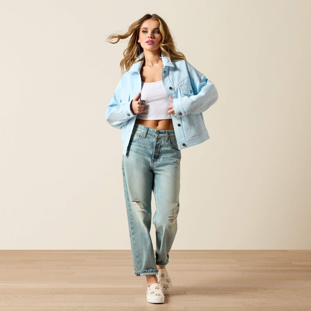 Solar Cotton Twill Jacket Women - NANTUCKET BREEZE