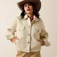 Solar Cotton Twill Jacket Women - SUMMER SAND
