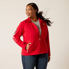 Classic Team Softshell MEXICO Jacket Women - RED