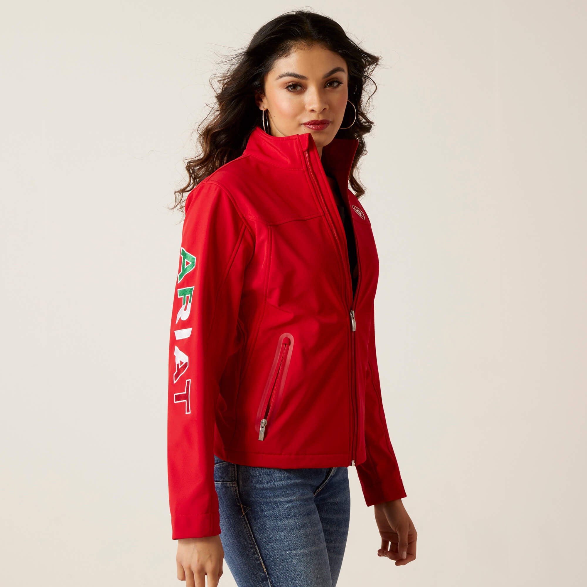 Classic Team Softshell MEXICO Jacket Women - RED