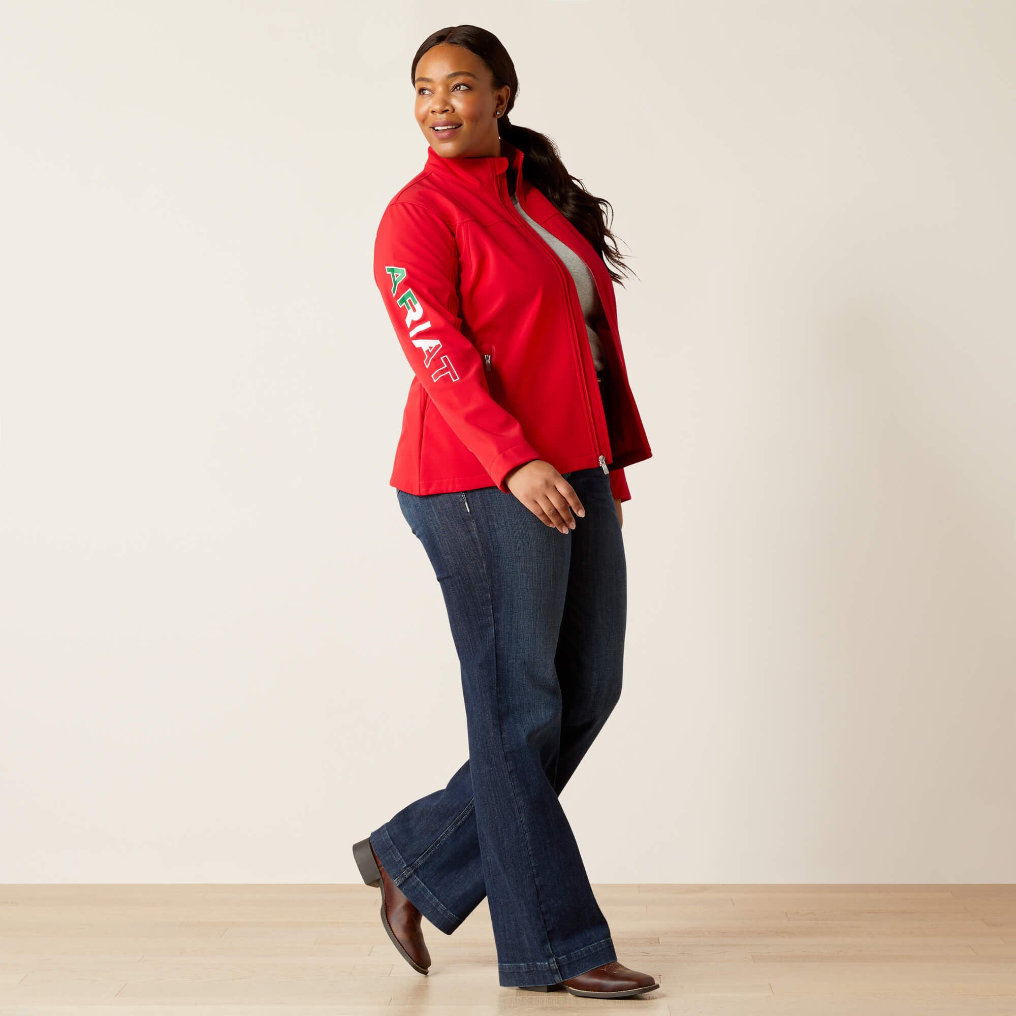 Classic Team Softshell MEXICO Jacket Women - RED