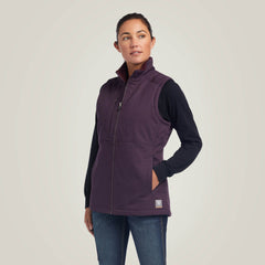 Rebar DuraCanvas Insulated Vest Women - PLUM PERFECT