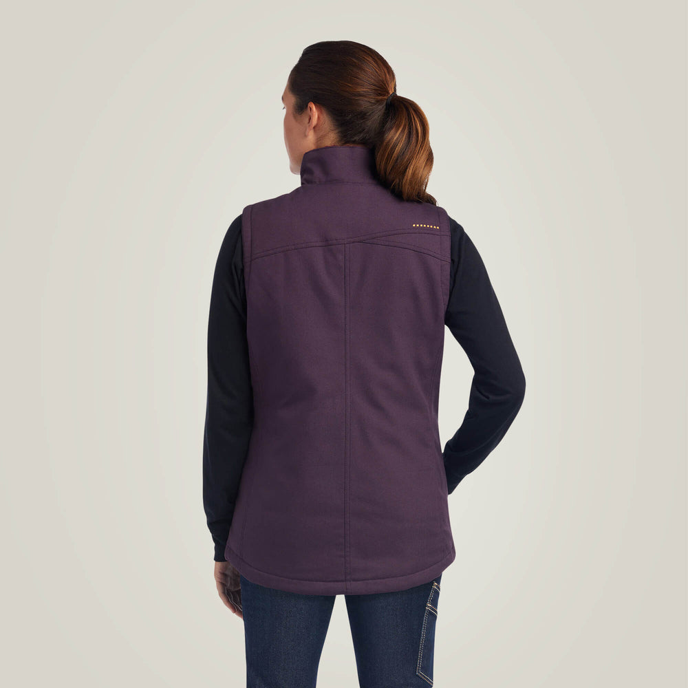 Rebar DuraCanvas Insulated Vest Women - PLUM PERFECT