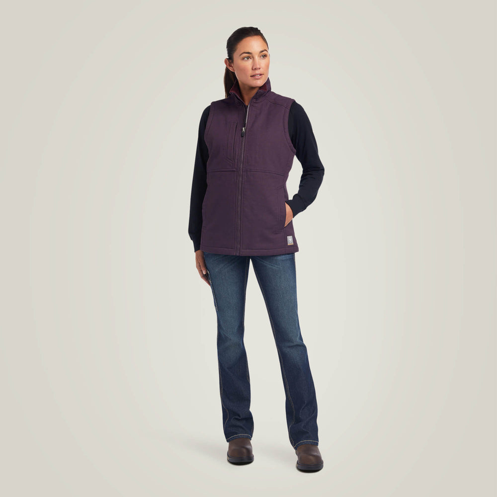 Rebar DuraCanvas Insulated Vest Women - PLUM PERFECT