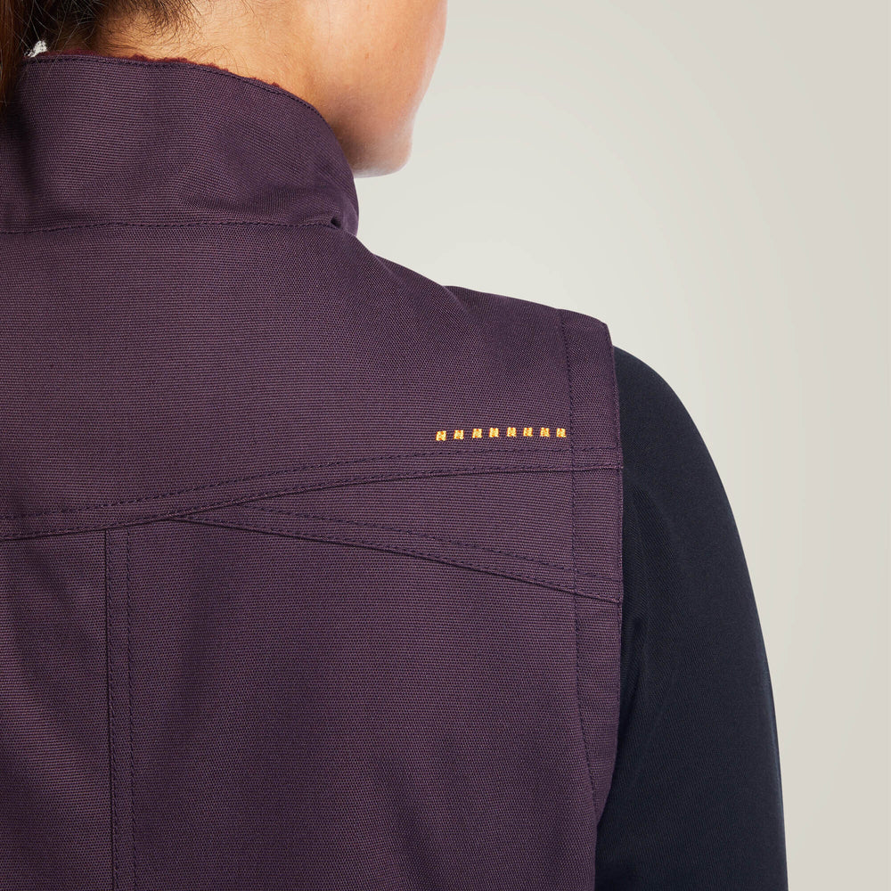 Rebar DuraCanvas Insulated Vest Women - PLUM PERFECT