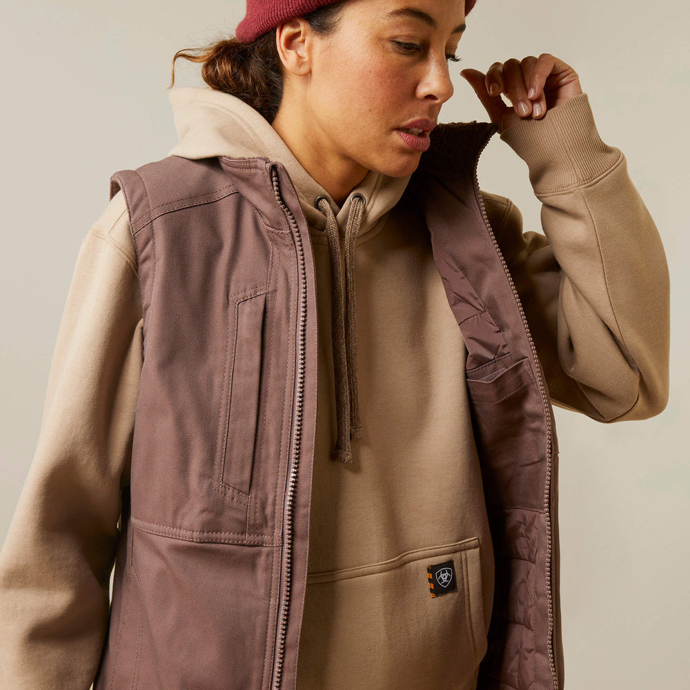 Rebar DuraCanvas Insulated Vest Women - PEPPERCORN
