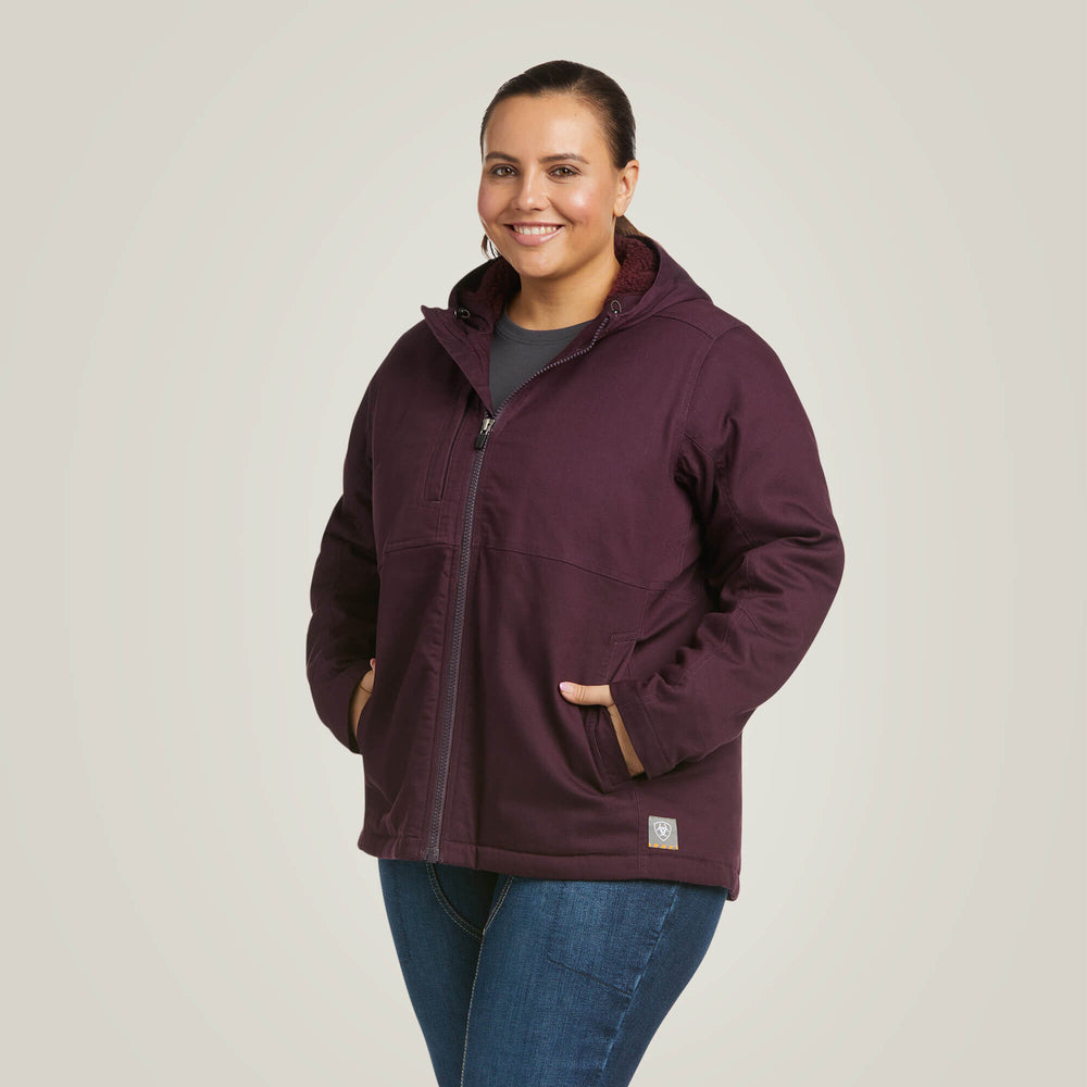 Rebar DuraCanvas Insulated Jacket Women - PLUM PERFECT
