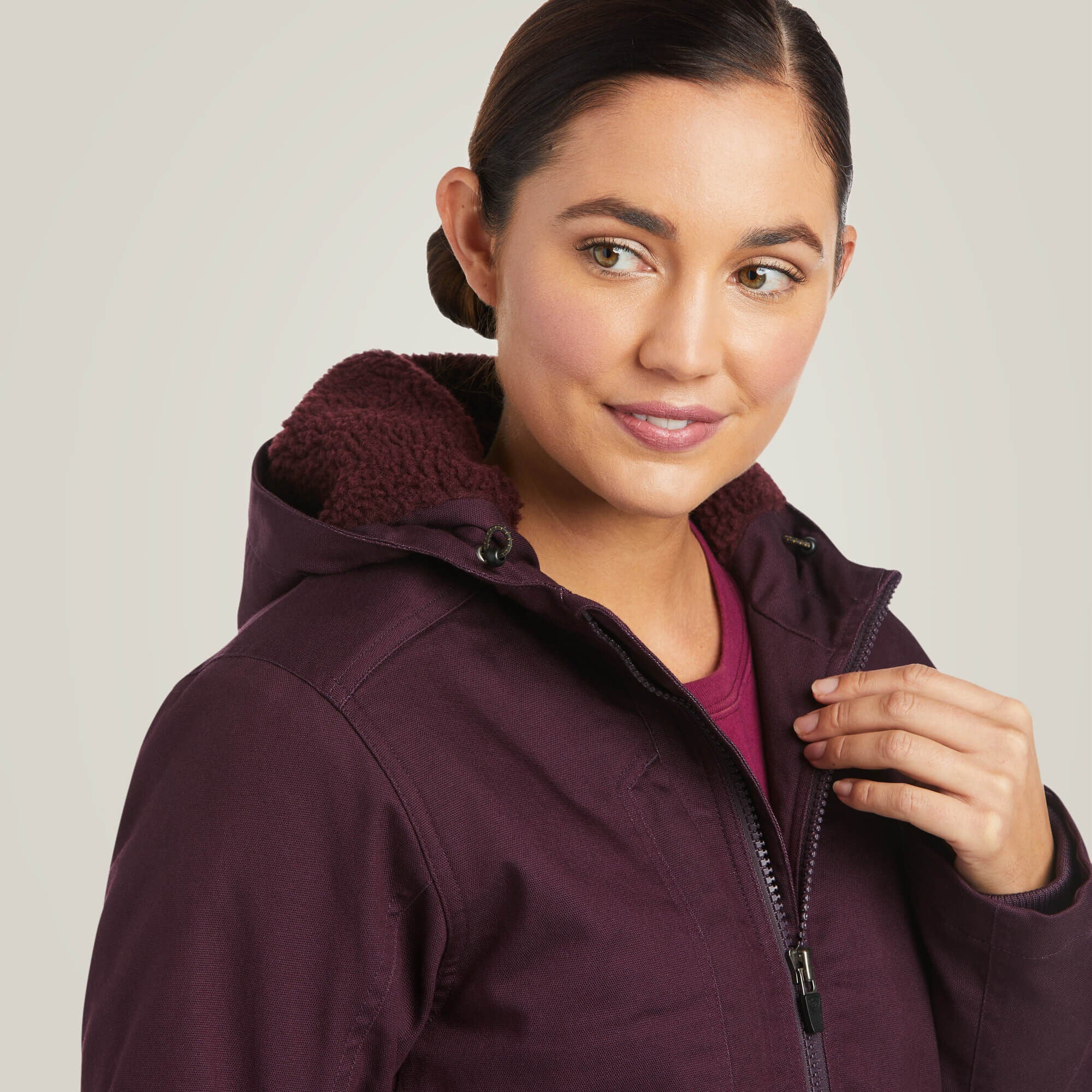 Rebar DuraCanvas Insulated Jacket Women - PLUM PERFECT